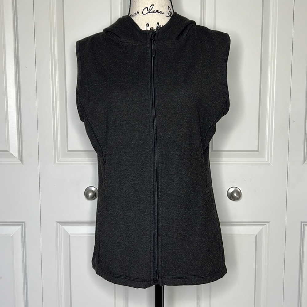 🔻NWOT Glyder Black Moxie Hooded Zip-Up Vest Size Large - Picture 3 of 13